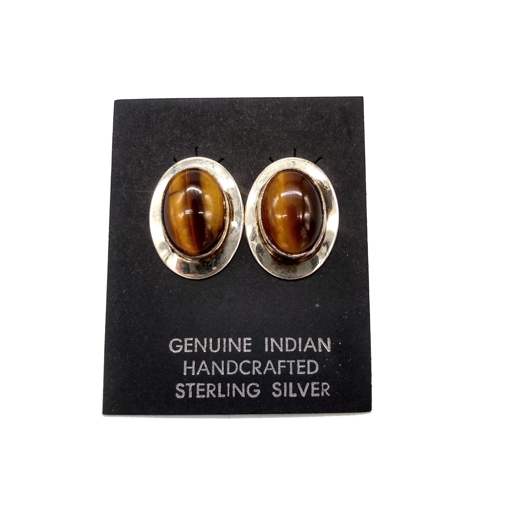 Vintage tiger eye shop earrings