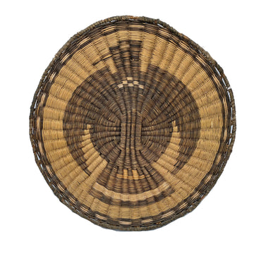 Vintage Hopi Yungyupa Eagle Plaque Basket