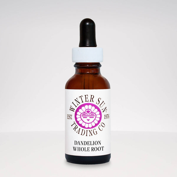 Dandelion Whole Root herbal tincture 1 oz. - Winter Sun Trading Co.