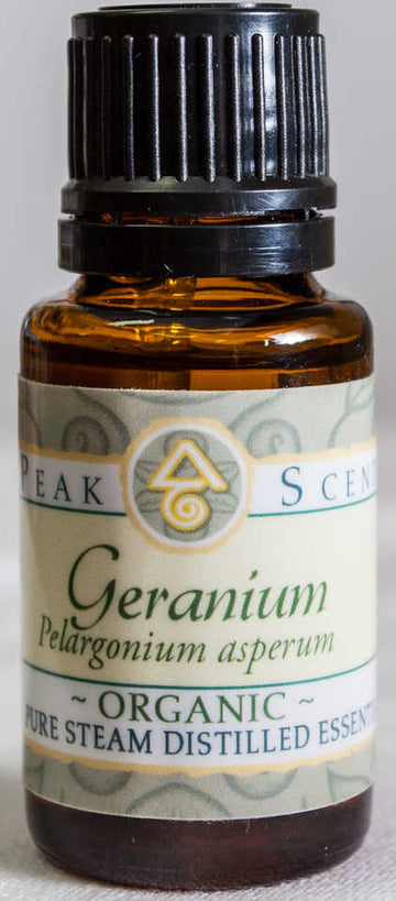 Organic Geranium Essential Oil - 15 mL  - Peak Scents