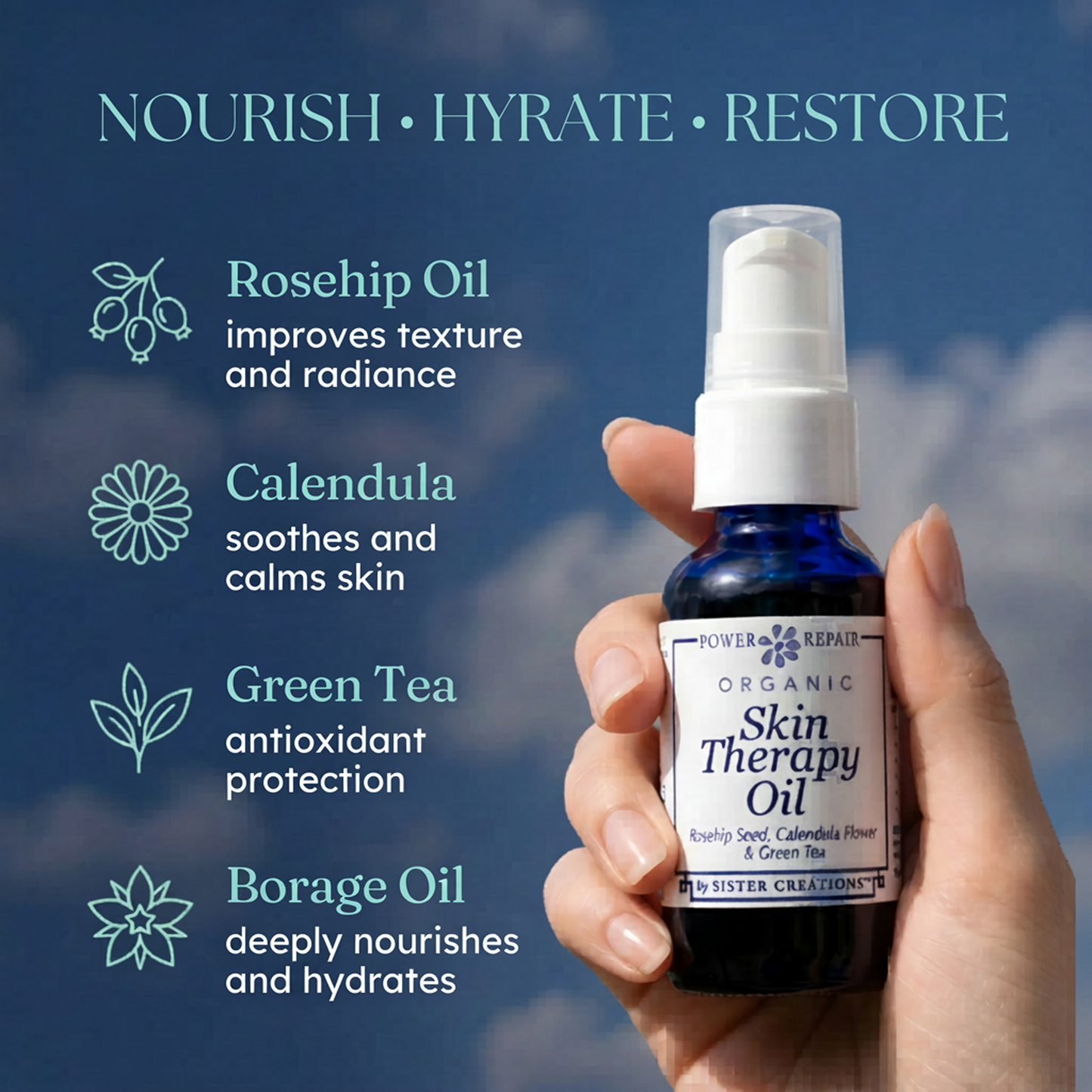 Power Repair Organic Skin Therapy Oil