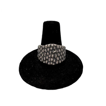 Antone Honanie Tufa Cast Silver Ring