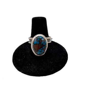 Jonah Hill Turquoise Tufa Cast Ring