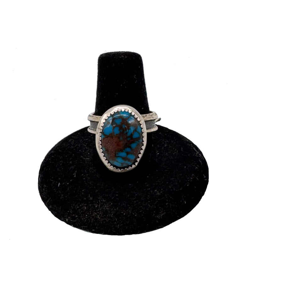 Jonah Hill Turquoise Tufa Cast Ring