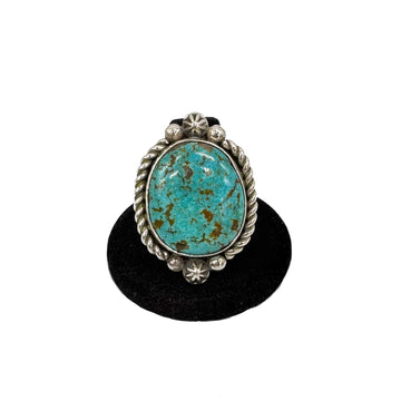 Kingman Turquoise Ring by Kevin Chavez