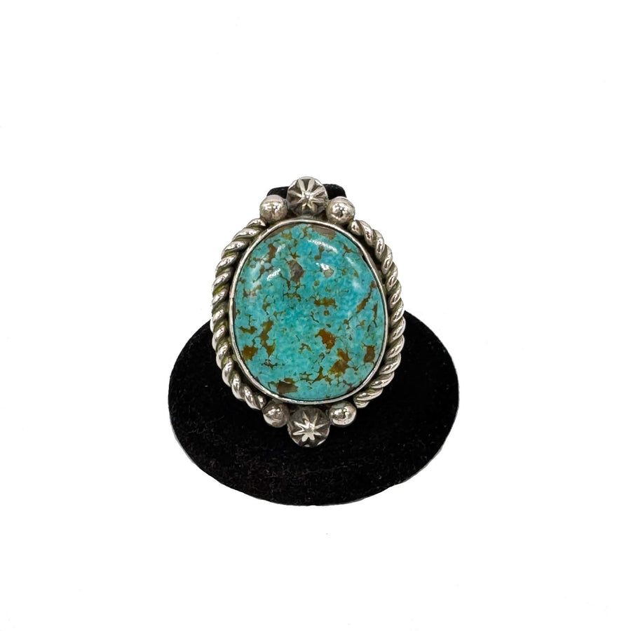 Kingman Turquoise Ring by Kevin Chavez