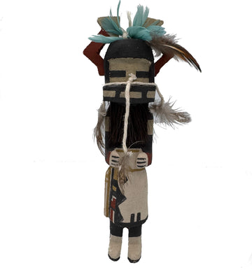 Long Hair and Lightning Kachina Doll by Brennon Garcia Polacca