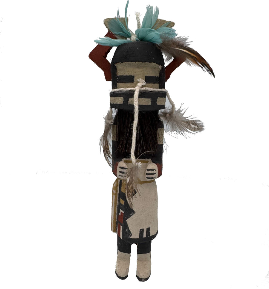 Long Hair and Lightning Kachina Doll by Brennon Garcia Polacca