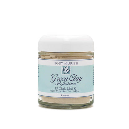Body Nurish Green Clay Refinisher Mask- 4 oz.