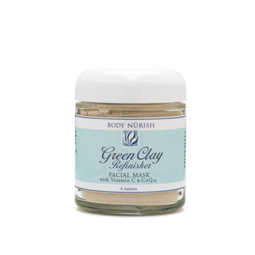 Body Nurish Green Clay Refinisher Mask- 4 oz.