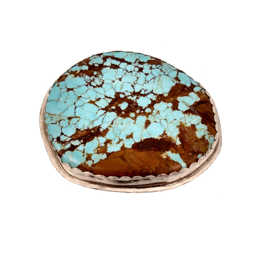 Turquoise Belt Buckle by Carrie Cannon