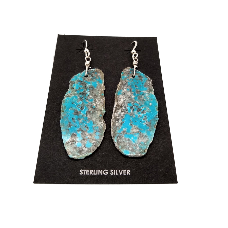 Beautiful Turquoise Slab Earrings