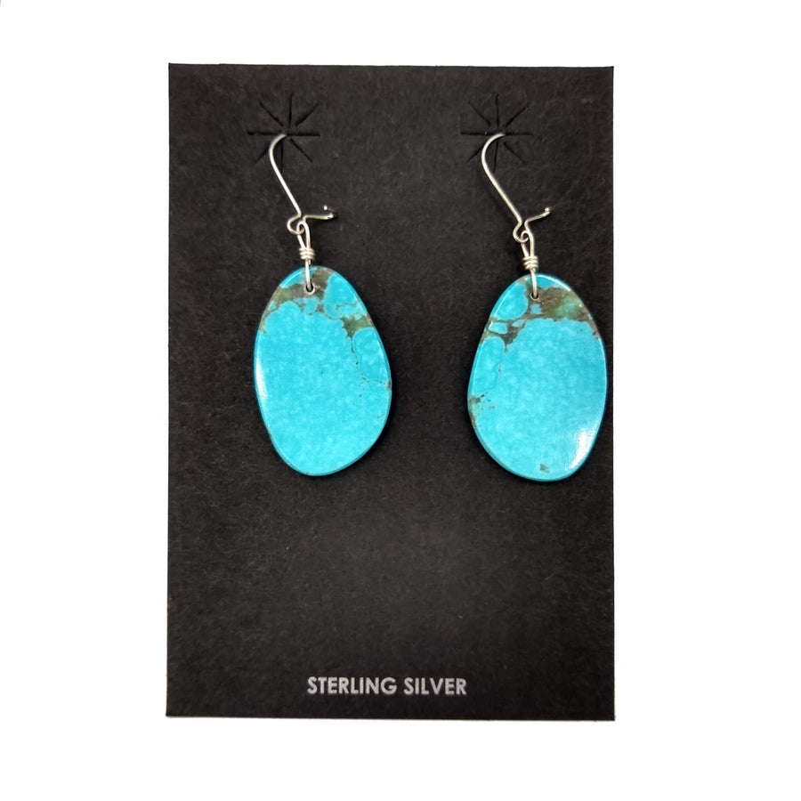 Bright Blue Turquoise Earrings