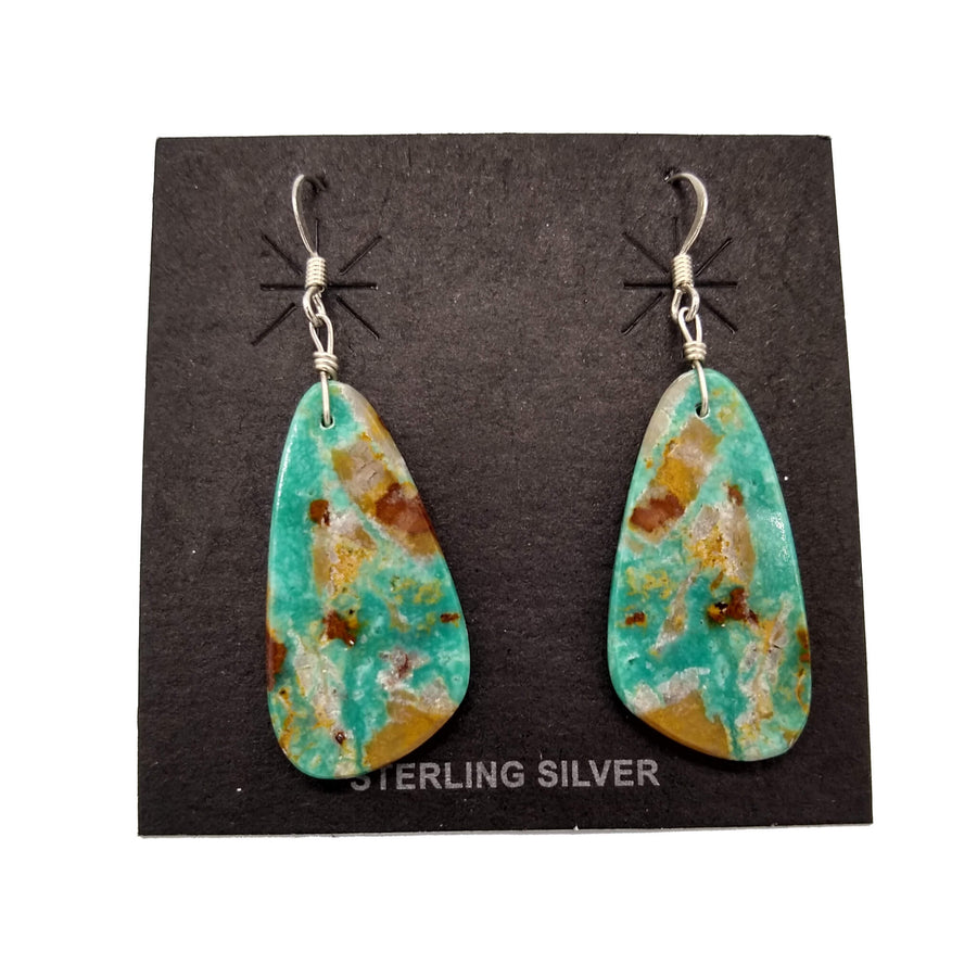 Beautiful Speckled Turquoise Earrings