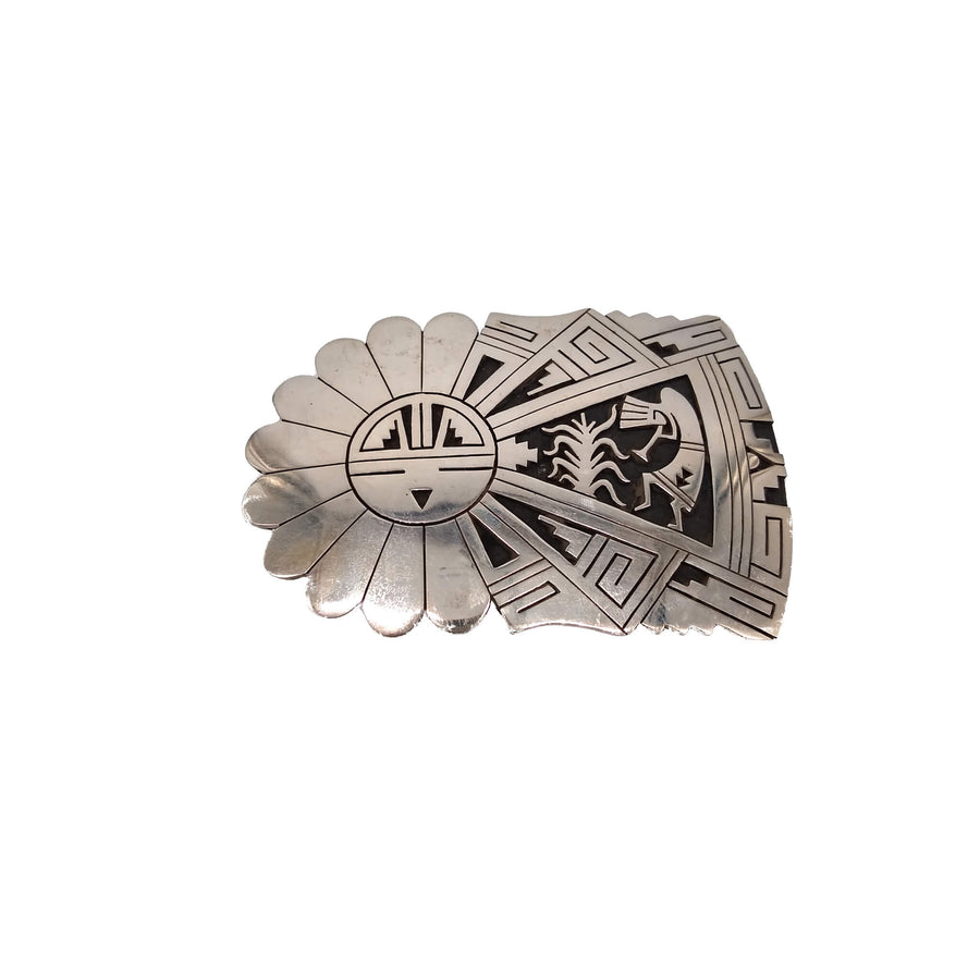 Hopi Overlay Belt Buckle
