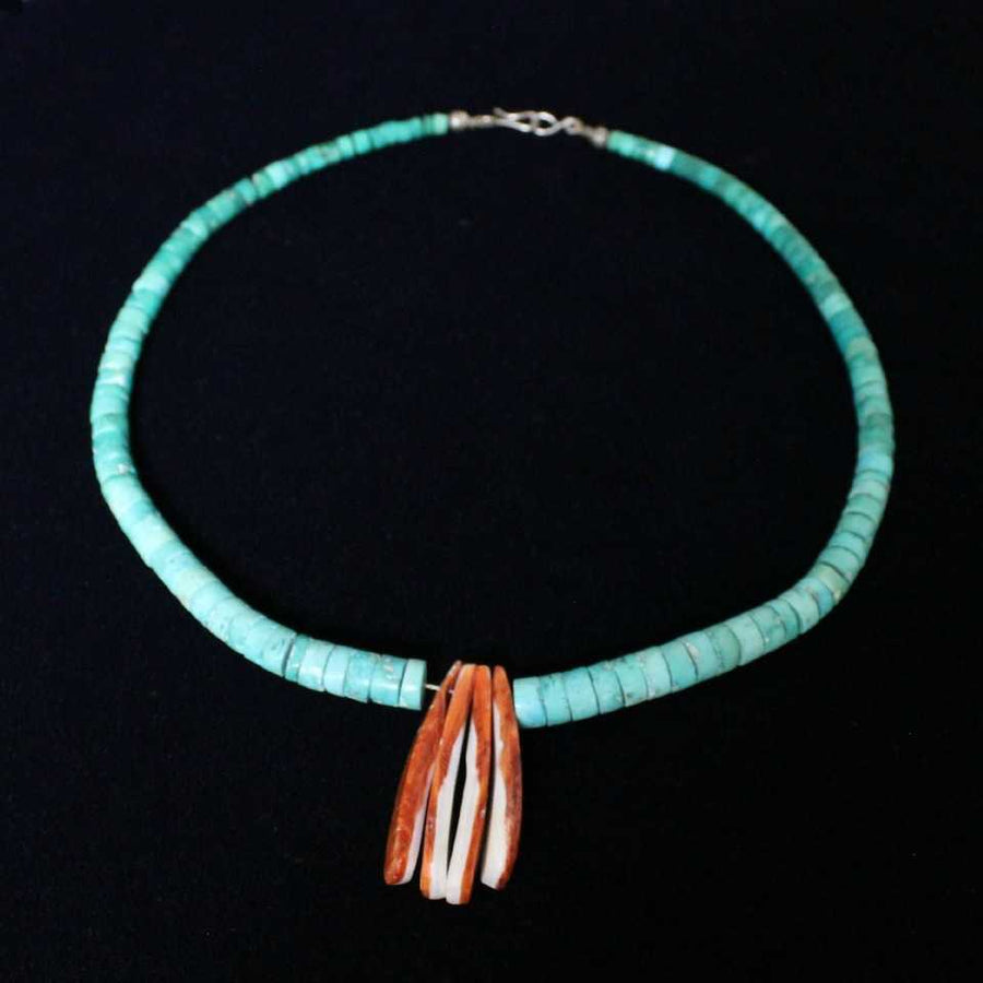 Vintage Turquoise Strand with Spiny Oyster