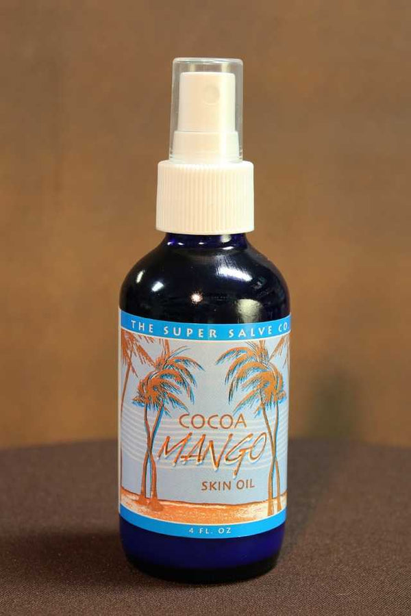 Cocoa Mango Skin Oil (glass bottle) 4 oz. - The Super Salve Co.