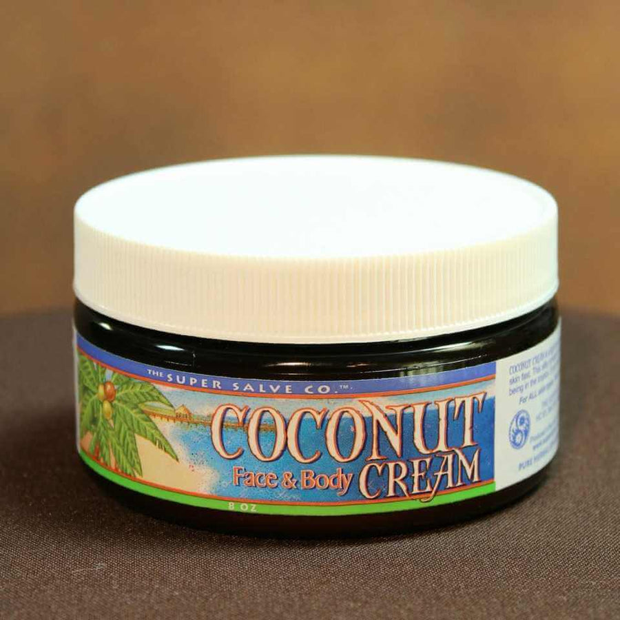 Coconut Cream for Face and Body 8 oz. jar by The Super Salve Co.