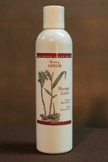 Warming Massage Lotion with Ginger - 8 oz  - The Super Salve Co.