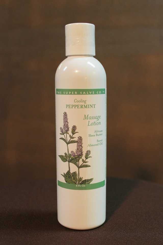 Cooling Massage Lotion with Peppermint 8 oz.  - The Super Salve Co.
