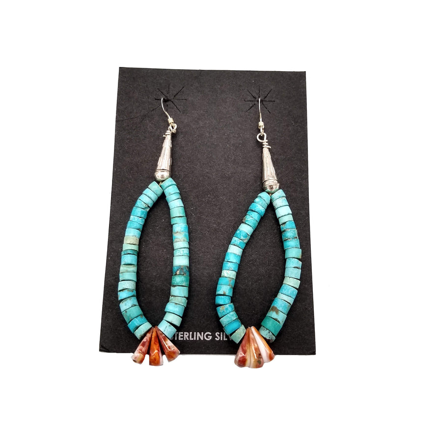 Long Turquoise Jacla Earrings