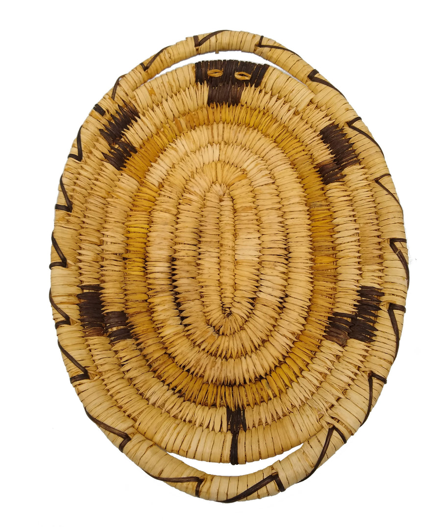 Vintage 60s Tohono O'odham Turtle Coil Basket