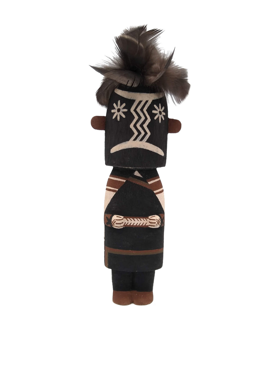 A Hoho Mana Kachina Doll against a White Background
