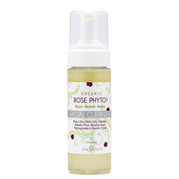 Organic Rose Phyto Facial Cleanser 5 ounces against a white background