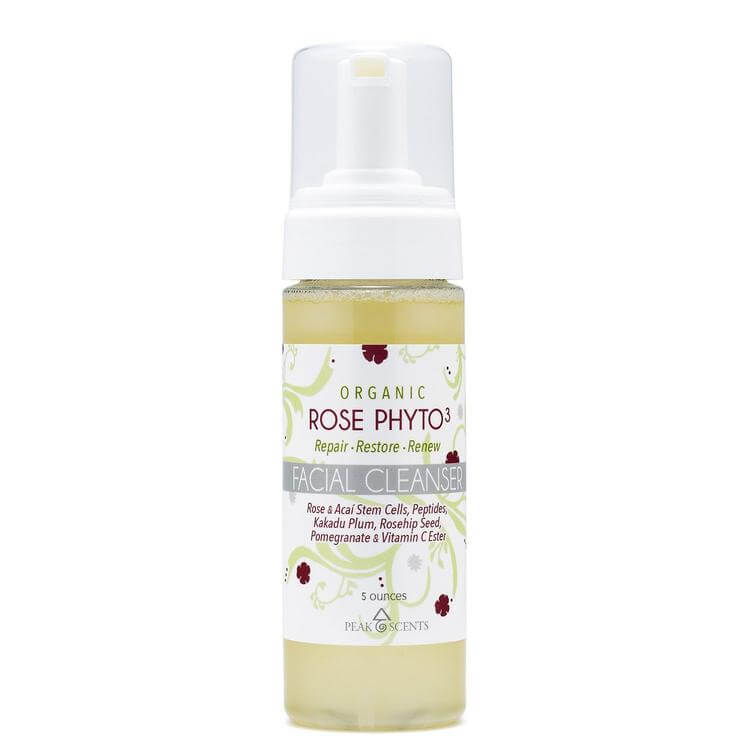 Organic Rose Phyto Facial Cleanser 5 ounces against a white background