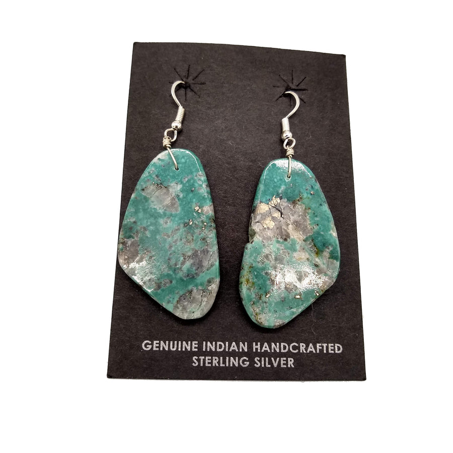 Large Gorgeous Turquoise Earrings