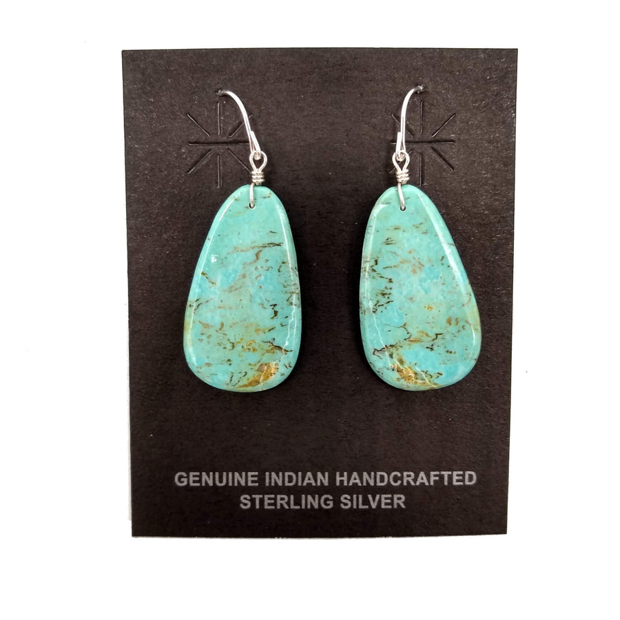 Turquoise Slab Earrings