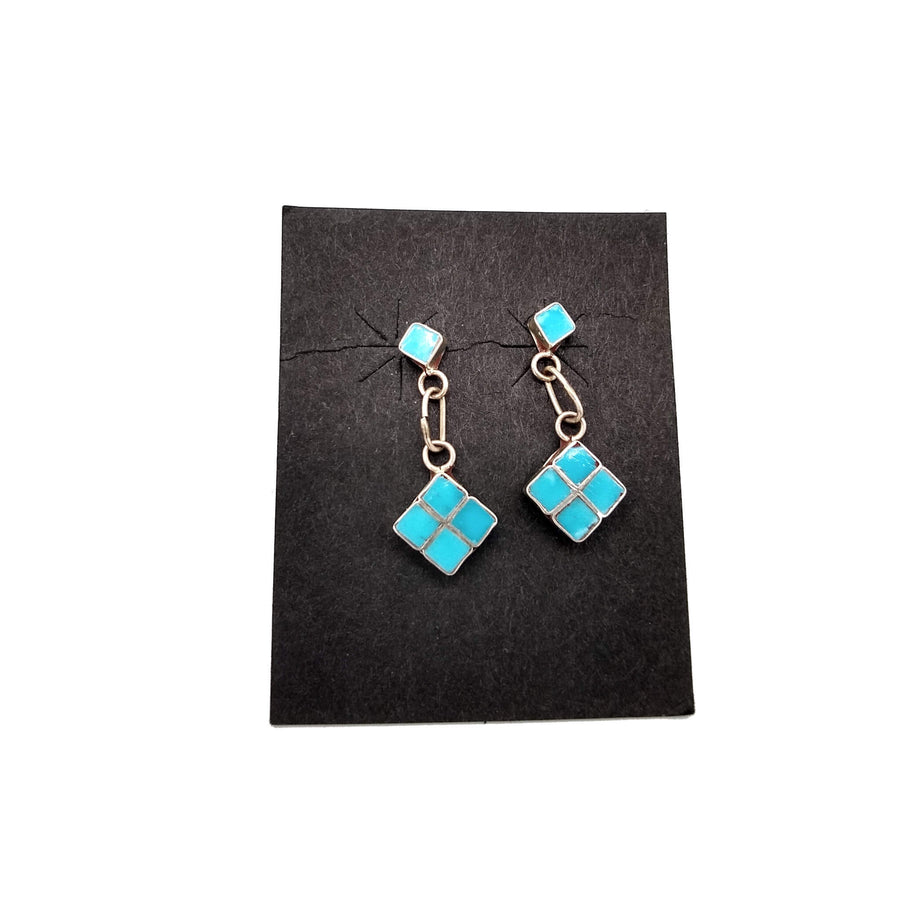Delicate Turquoise Dangle Earrings