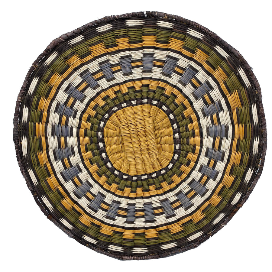 Vintage Hopi Yungyupa Wedding Basket Plaque