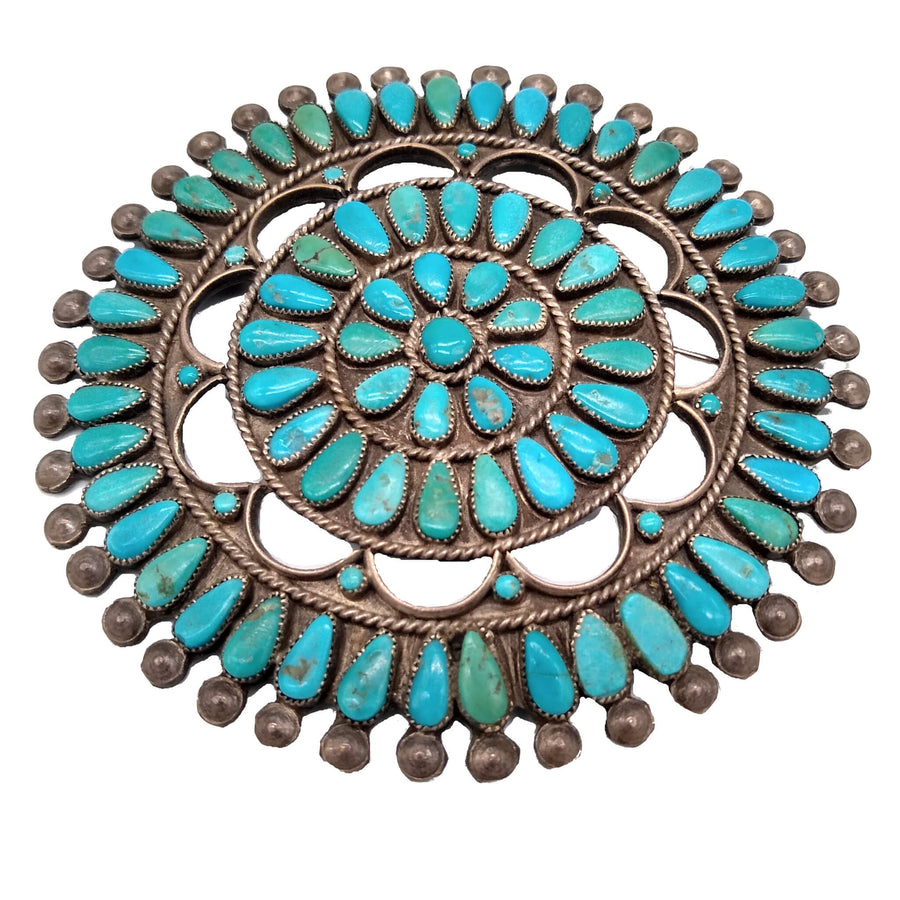 Stunning Vintage Squash Blossom Pin