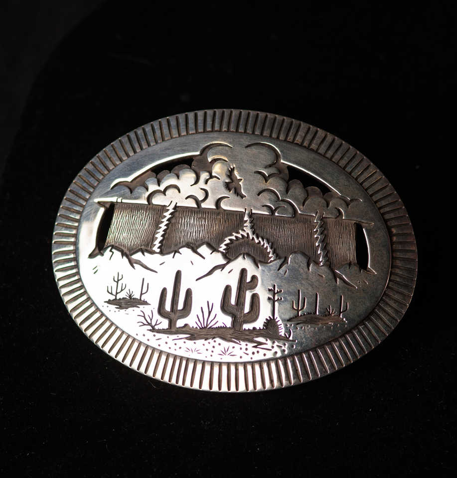 Desert Landscape Belt Buckle  - Rick Manuel