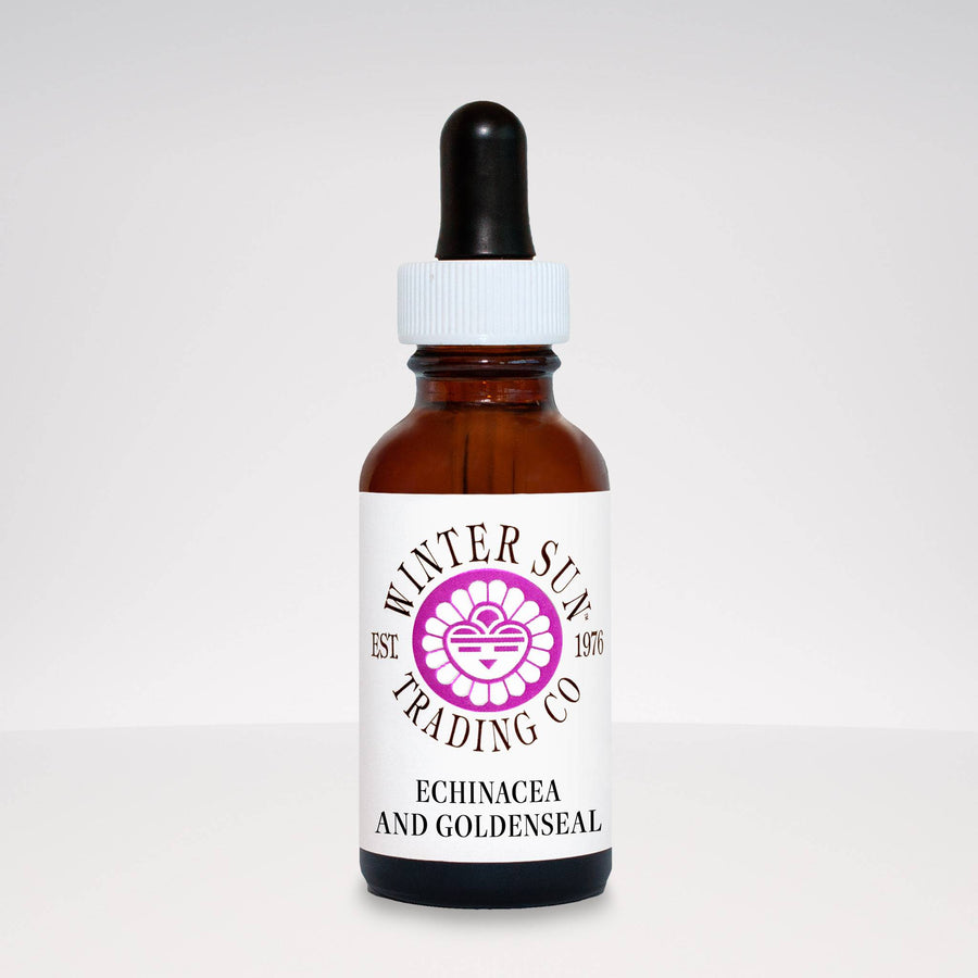 Echinacea and Goldenseal herbal tincture 1 oz. - Winter Sun Trading Co.