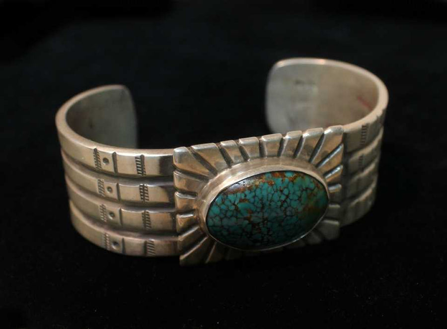 Sterling Silver Natural Stone Hand-Stamped Old-Style Ingot by Johnathen Day