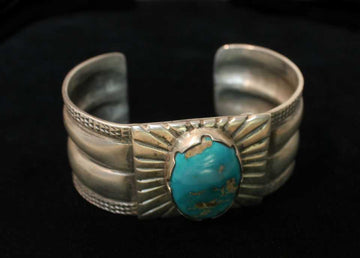 Sterling Silver Natural Stone Hand-Stamped Old-Style Ingot by Johnathen Day