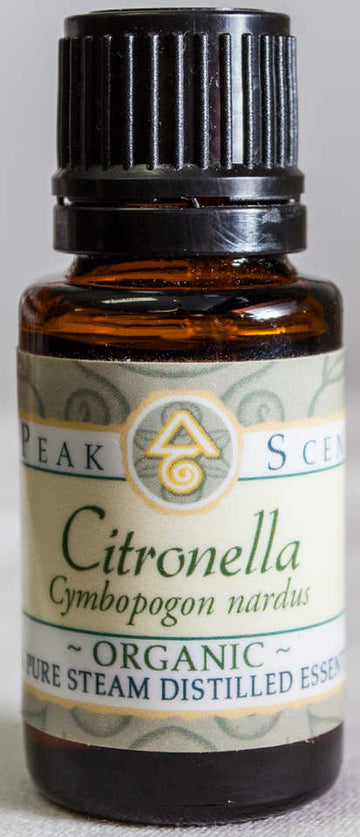 Organic Citronella Essential Oil -15 mL  - Peak Scents