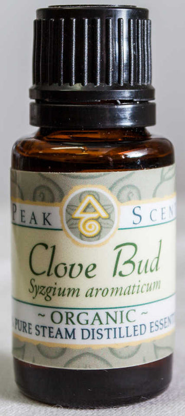 Organic Clove Bud Essential Oil -15 mL  - Peak Scents