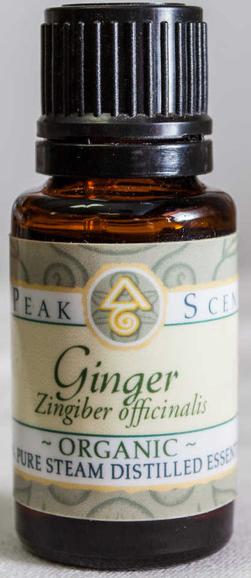 Organic Ginger Essential Oil - 15 mL  - Peak Scents