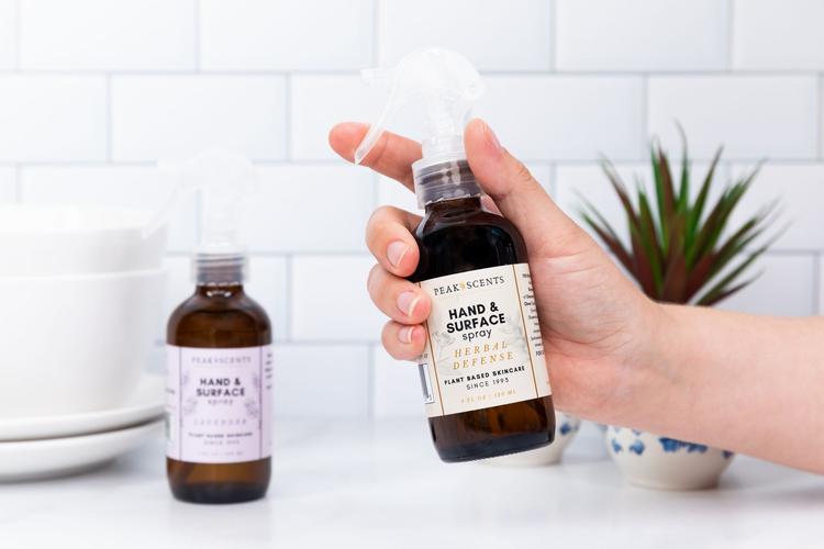 Hand and Surface Sanitizing Spray by Peak Scents