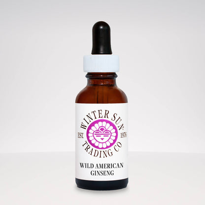 Wild American Ginseng herbal tincture 1 oz. - Winter Sun Trading Co.