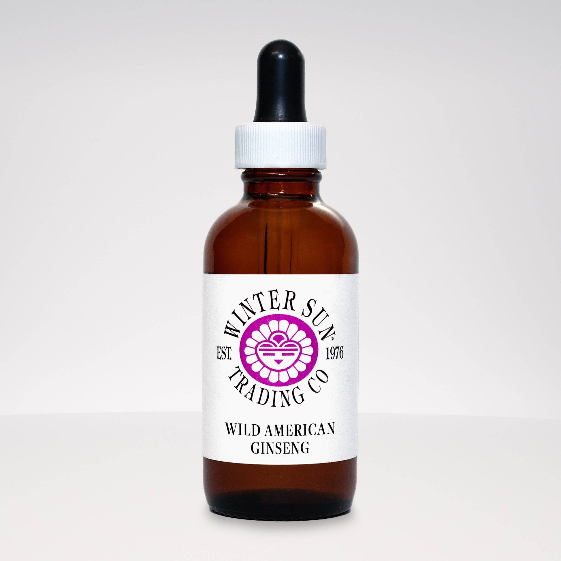Wild American Ginseng herbal tincture 2 oz. - Winter Sun