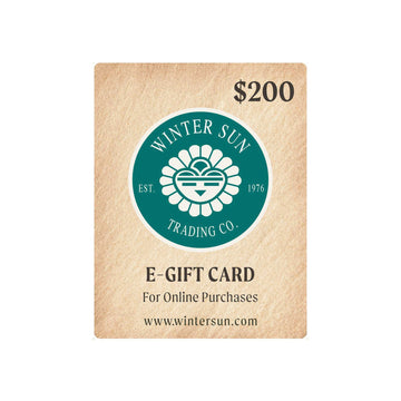 Winter Sun Online eGift Card for 200 dollars