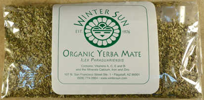 Organic Yerba Mate 1oz  - Winter Sun Trading Co.